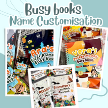 Load image into Gallery viewer, Busybooks with Name customisation