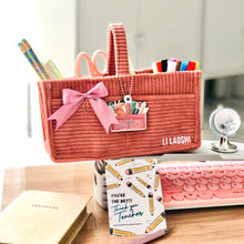 Load image into Gallery viewer, Teacher's Day Customised Fabric Caddy ( Only Cream left)