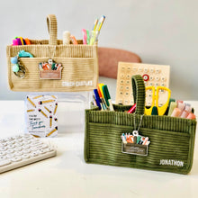 Load image into Gallery viewer, Teacher's Day Customised Fabric Caddy ( Only Cream left)