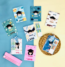 Load image into Gallery viewer, Graduation Customised Notebook + Pencil Set (Face Series)