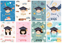 Load image into Gallery viewer, Graduation Customised Notebook + Pencil Set (Face Series)