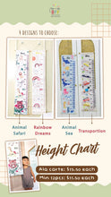 Load image into Gallery viewer, Fabric Height Chart with Name Customisation