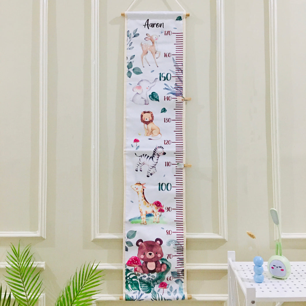 Fabric Height Chart with Name Customisation