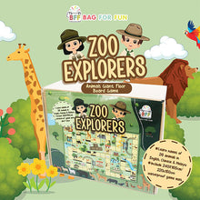 Load image into Gallery viewer, (Name Customisation) Zoo Explorer Giant Floor Board Game