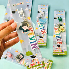 Load image into Gallery viewer, Customised Graduation Name Keychain
