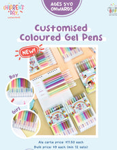 Load image into Gallery viewer, Personalised Colour Gel Pens (set of 10)

