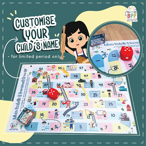 (NAME CUSTOMISATION) Occupations Giant Floor Board Game